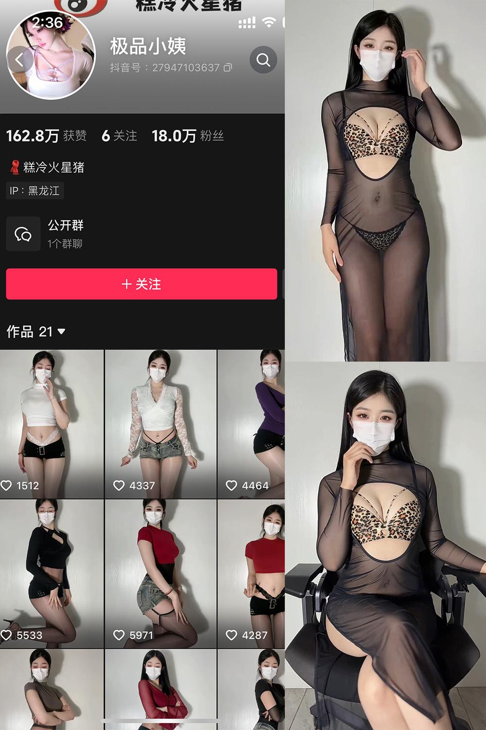 抖音 极品小姨 微密圈视图  NO.017期 【6P4V】