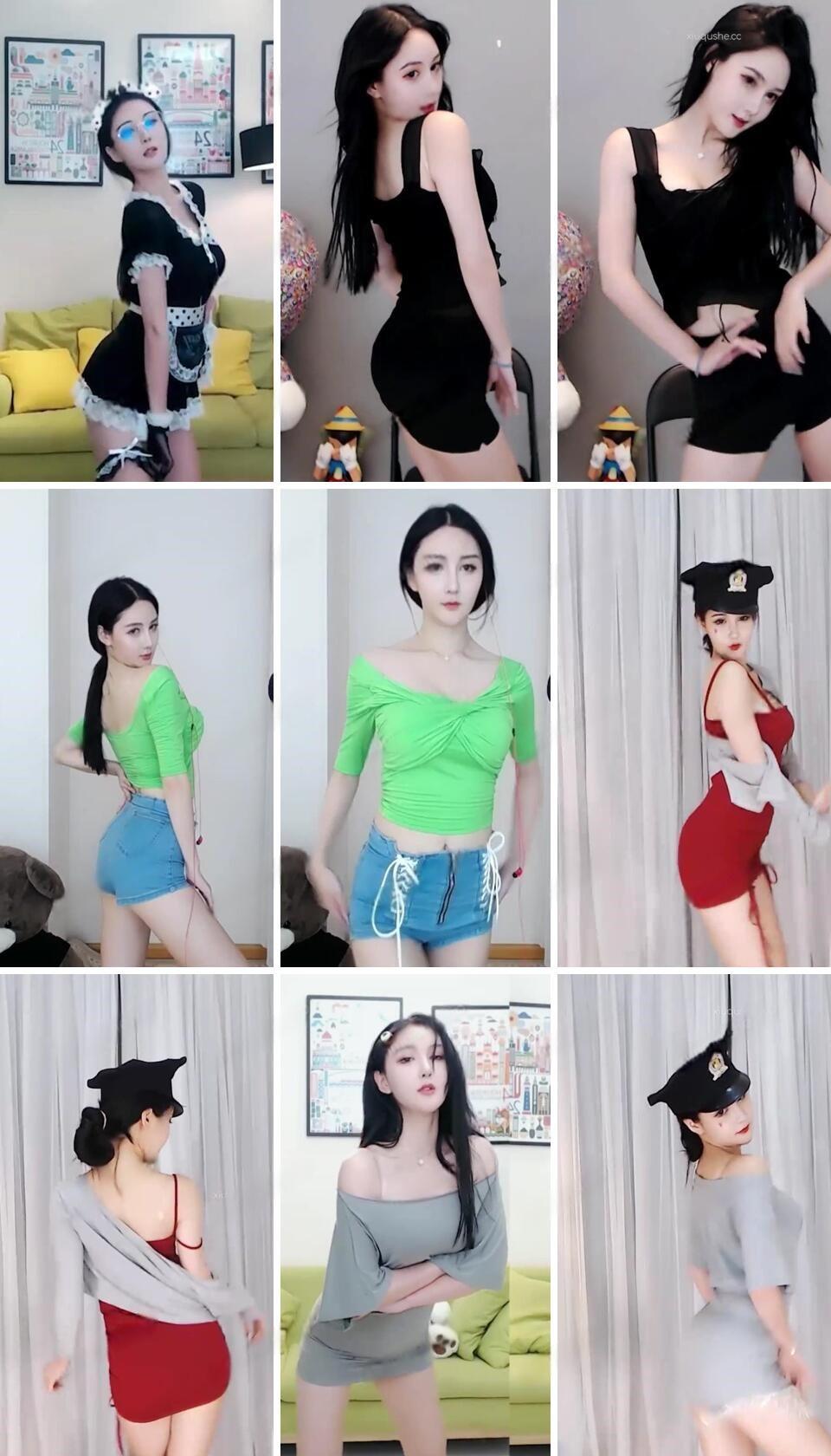 斗鱼主播 – 同桌小美 直播热舞！白嫩高颜值制服眼镜娘资源[12V-971M]