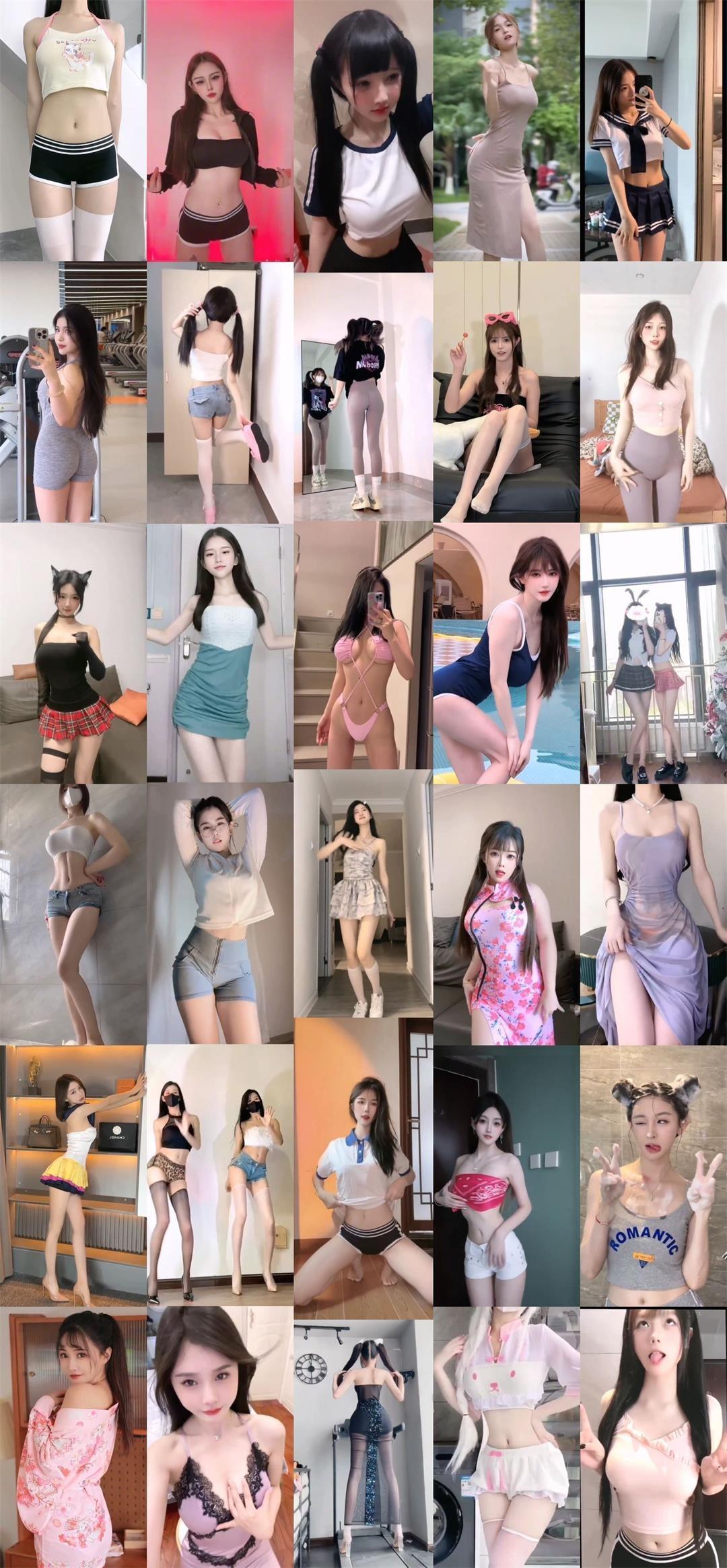 抖音tiktok快手bigo等多平台无水印美女擦边抖胸热舞大合集[2719V-15.9G]