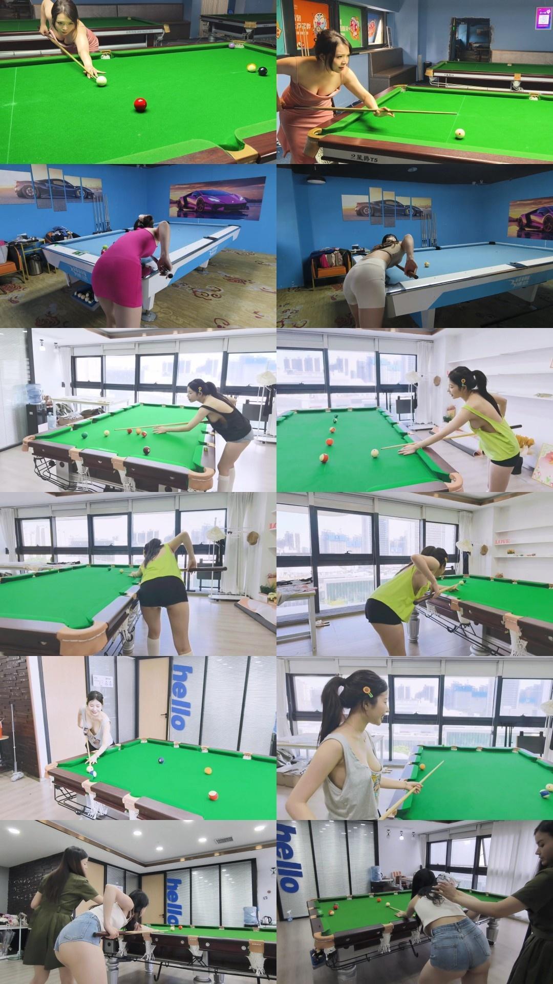 顶级技术流擦边 – 美女真空打台球较量系列一资源[57V-7.83G]